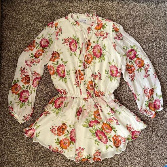 Yumi Kim Revolve Love Always Floral Dress in Morning Glow Ivory women’s size XL - Picture 1 of 8